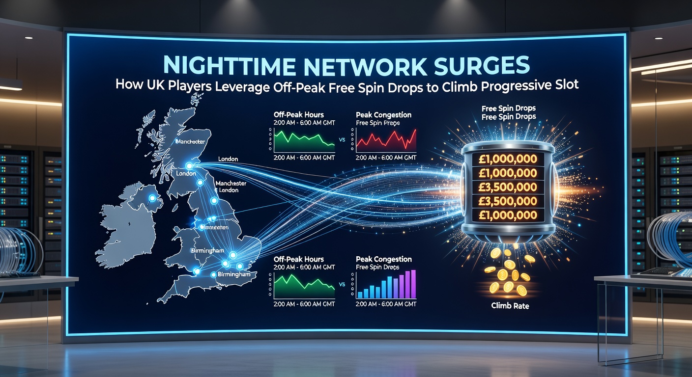 Graph illustrating nighttime surges in UK player activity on progressive slot leaderboards, peaking during off-peak hours