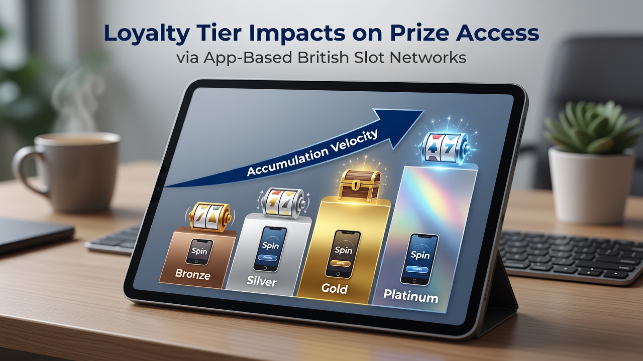 Loyalty tier progression interface displayed on a smartphone screen within a British slot application