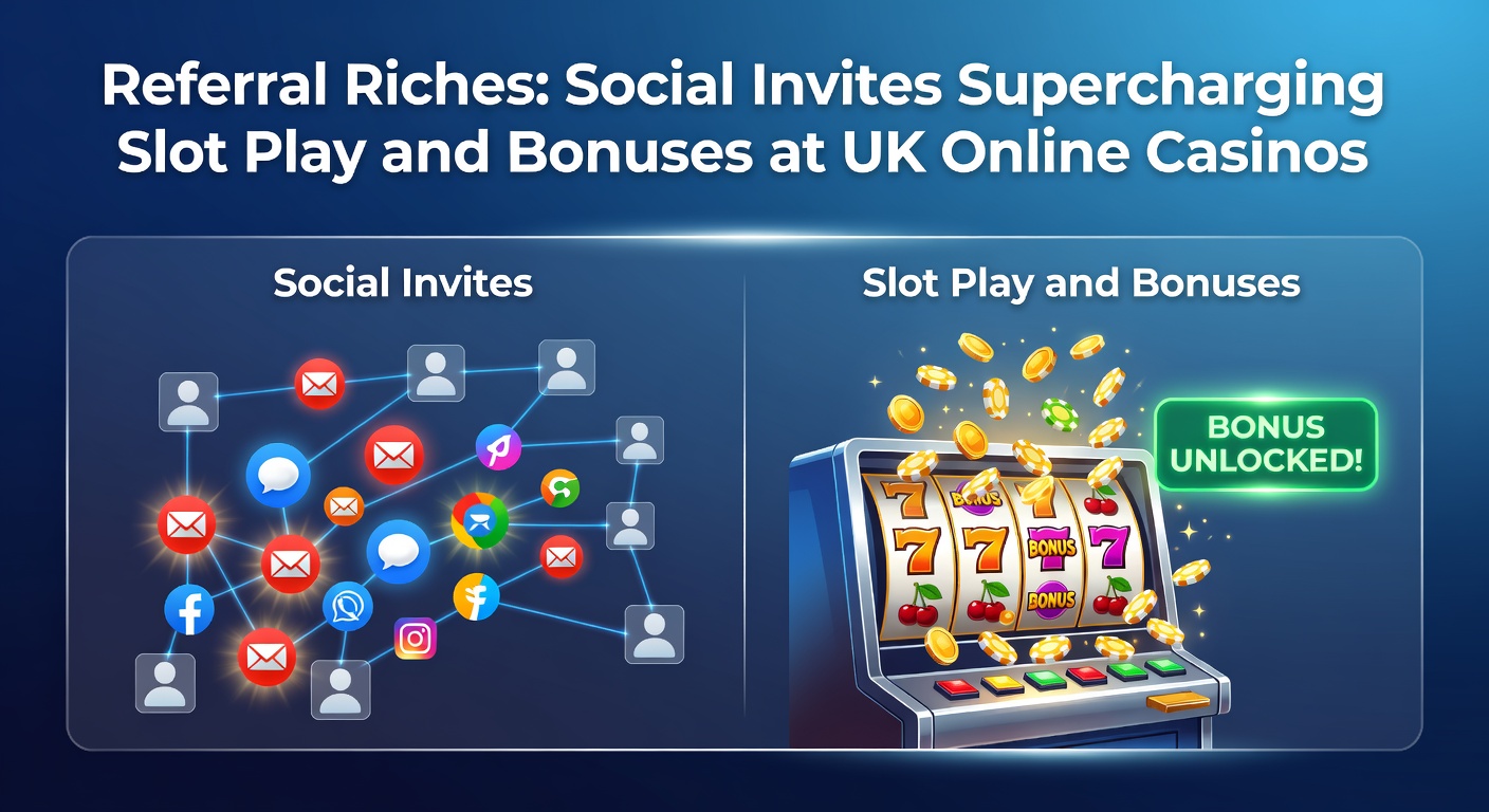 Casino dashboard showing active referral bonuses and slot game interfaces with free spin counters