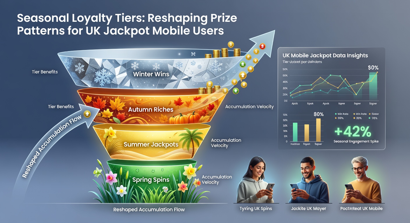 Data visualisation of UK mobile jackpot prize accumulation through seasonal loyalty tiers